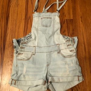 Jean short overalls for juniors